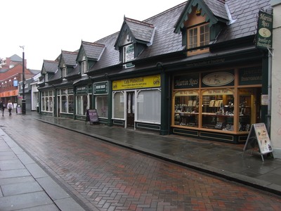 Chester St, with our shop in the foreground