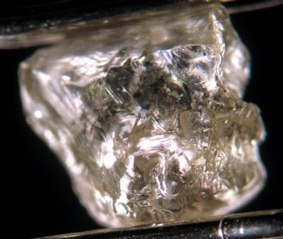 An uncut diamond, as it comes from the mine