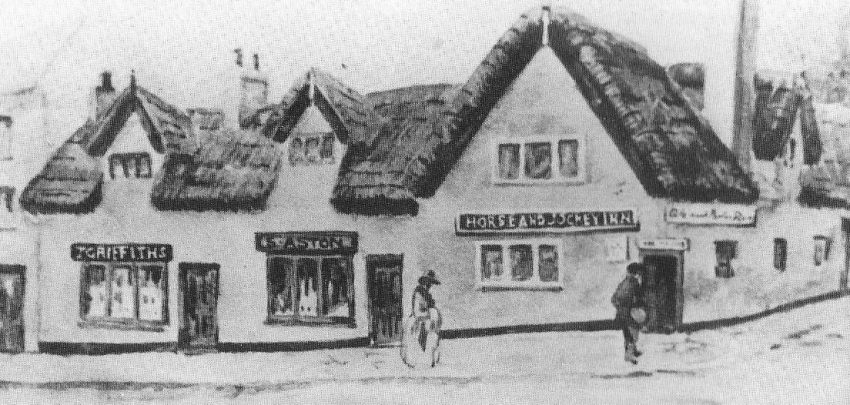 Old painting of Horse and Jockey