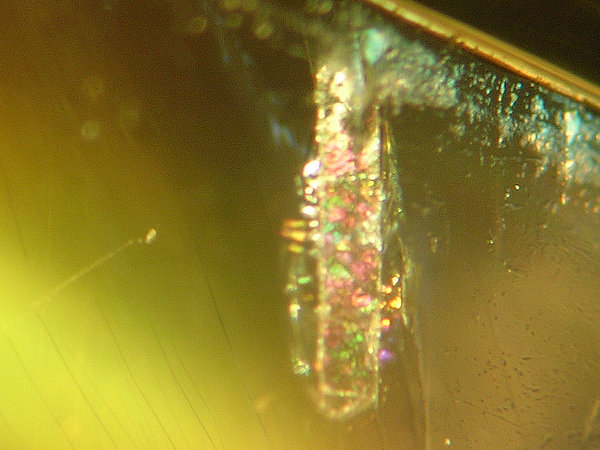 Moonstone with typical flaw
